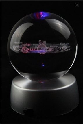 Kar Küresi Kristal Ledli- Lazer Işlem- Güneş Sistemi Burtas003