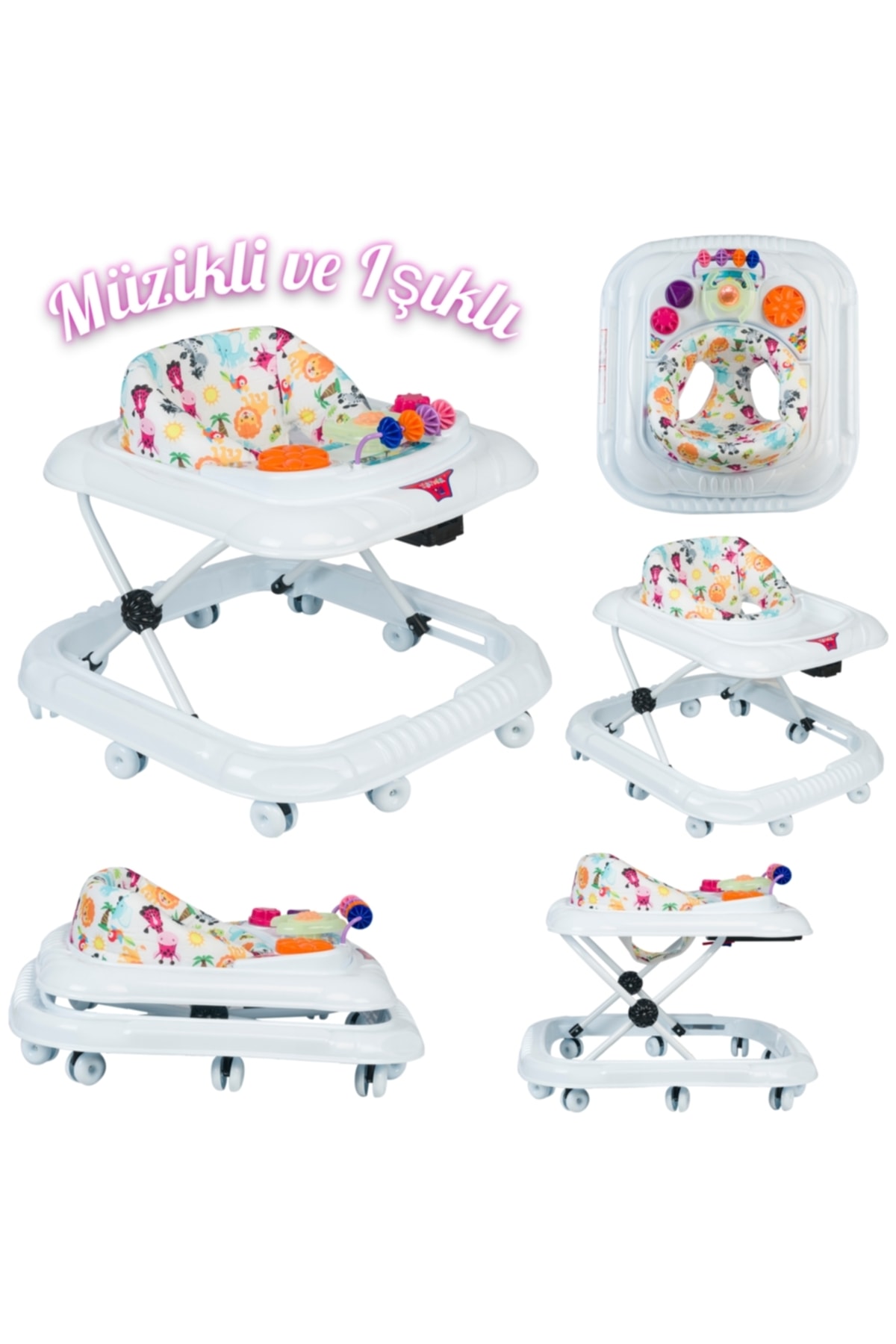 YOGH Bebek Müzikli Yürüteç Dido Müzikli Bebek Yürüteç Örümcek