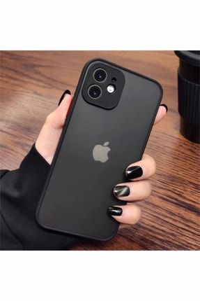 Iphone 12 Kamera Korumalı Business Darbe Emici Dayanıklı Siyah Kılıf HUX-01