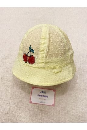 Kız Bebek Fötr Şapka Kiraz Desenli 0-18 Ay Baş Çevresi 44-46 Cm pb802006