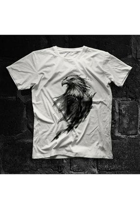 Kartal Beyaz Unisex Çocuk Tişörtü Eagle Çocuk T-shirt 15001QTFC