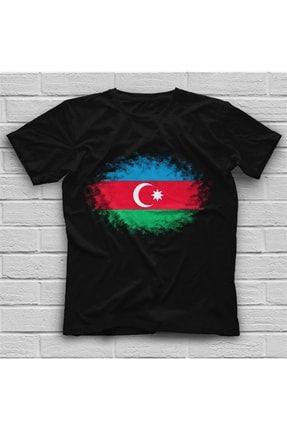 Azerbaycan Siyah Unisex Çocuk Tişörtü Azerbaijan Çocuk T-shirt 17357QTFC