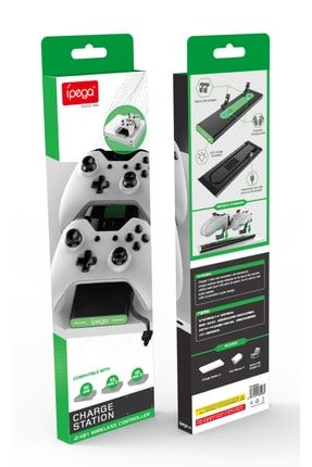 Xboxone/x/s Uyumlu Göstergeli Gamepad Için Şarj Cihazları Çift Kol Xbox Kablosuz Şarj Cihazı 4894817545634