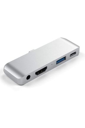 4in1 Type-c Girişli 60w Güç Dağıtıcı Macbook Air Uyumlu Adaptör Çoklayıcı Çoğaltıcı Hub MAZTECH0C25