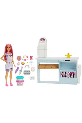 Barbie'nin Pasta Dükkanı Oyun Seti Hgb73 P44346S1112