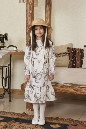 Retro Bahar Manolya Çocuk Elbise 123CCKELBRETROBHR