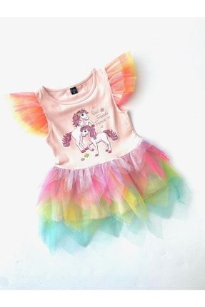 Unicorn Baskılı Tütü Elbise 2011
