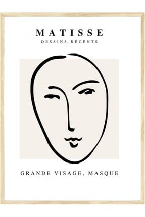 Matisse Grande Visage Masque 30x40 Cm Poster SEMFINEART25145