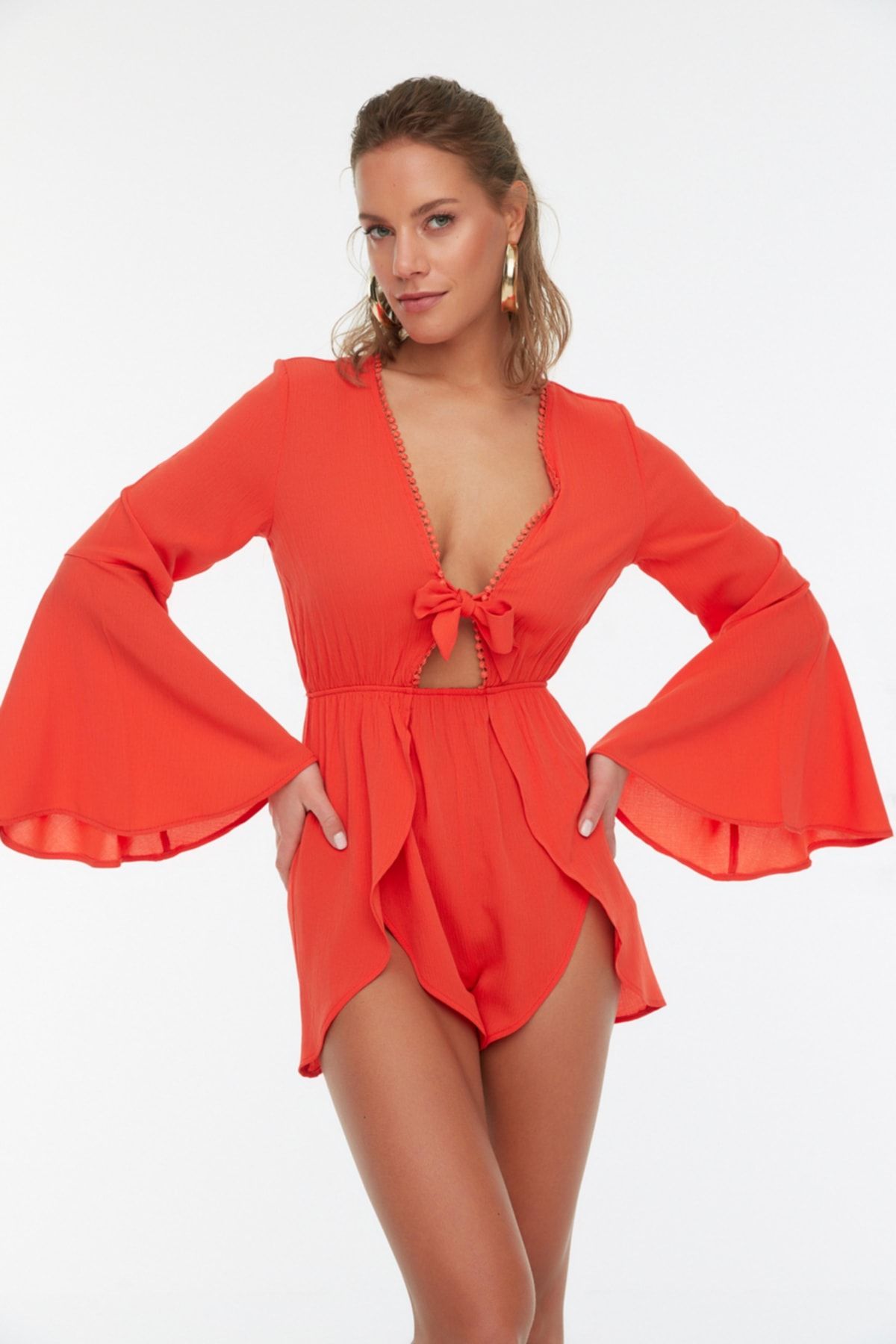 Trendyol Collection Jumpsuit Rot Regular Fit