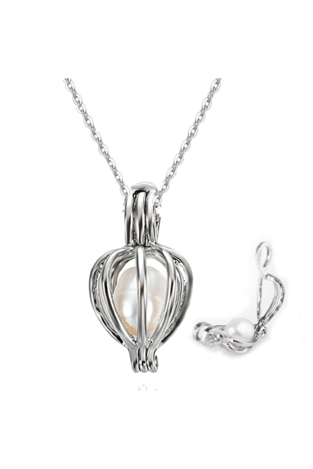 Buy LGSY Twisted Ball Cage Pendants for Pearl Jewelry Making Sterling  Silver, Design Pearl Cage Pendants for Adorable Gift Online at  desertcartINDIA