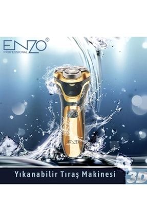 Enzo Professional Yıkanabilir Şarji Edilebilir Islak Ve Kuru Sakal Temizleme Makinesi TE30147