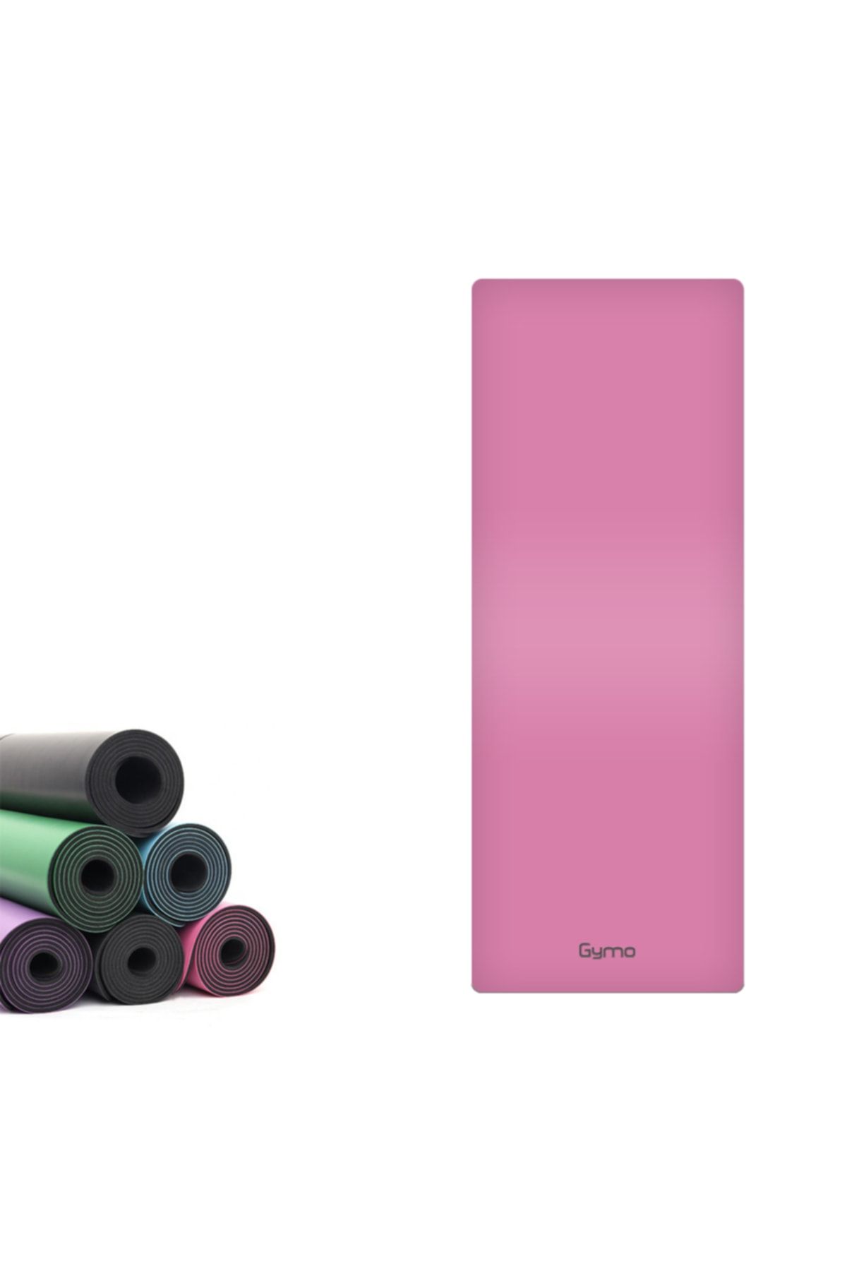 زیرانداز پیلاتس صورتی PU Rubber 5mm Polites Professional Cast Yoga Mat رنگ Gymo