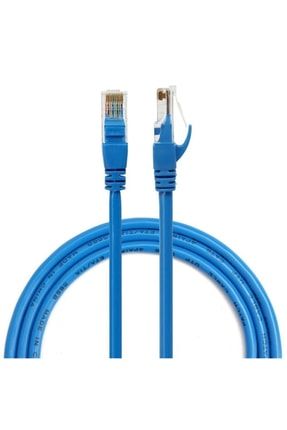 Cat6 Lan Ethernet Kablosu Uyumlu Modem Internet Rj45 Patch 20m mavi