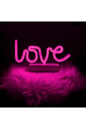 Dekoratif Neon Love Yazılı Led Lamba Hediyelik Pilli neonlove-tb