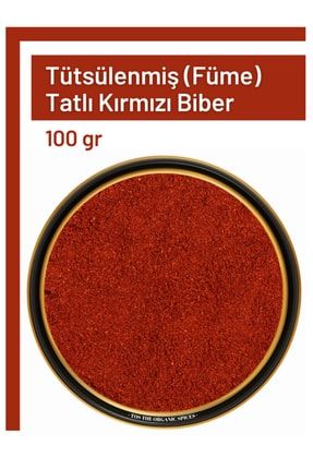 Tütsülenmiş (füme) Tatlı Kırmızı Biber 100 Gr (1.kalite) Capsicum Annuum TOS3137