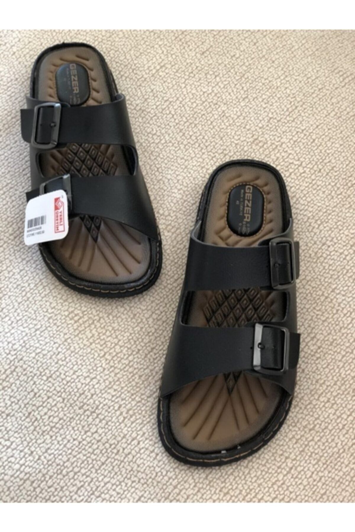 Gezer Mules Black Flat Trendyol