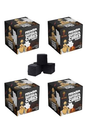 Premium Cubes Küp Nargile Kömürü 4 Adet İK14A