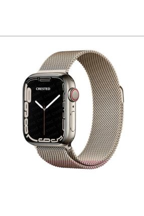 Apple Watch 38mm 40mm 41mm 1/2/3/4/5/6/se/7/8 Milano Loop Kordon Bakır Gold MBX11061