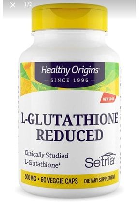Healthy Origins L-glutathione 500 Mg 60 Veggie Capsules EVJEAL60