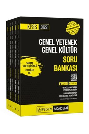 2022 Kpss Genel Yetenek Genel Kültür Tamamı Video Çözümlü Soru Bankası Modüler Set - 5 Kitap 9780202100029