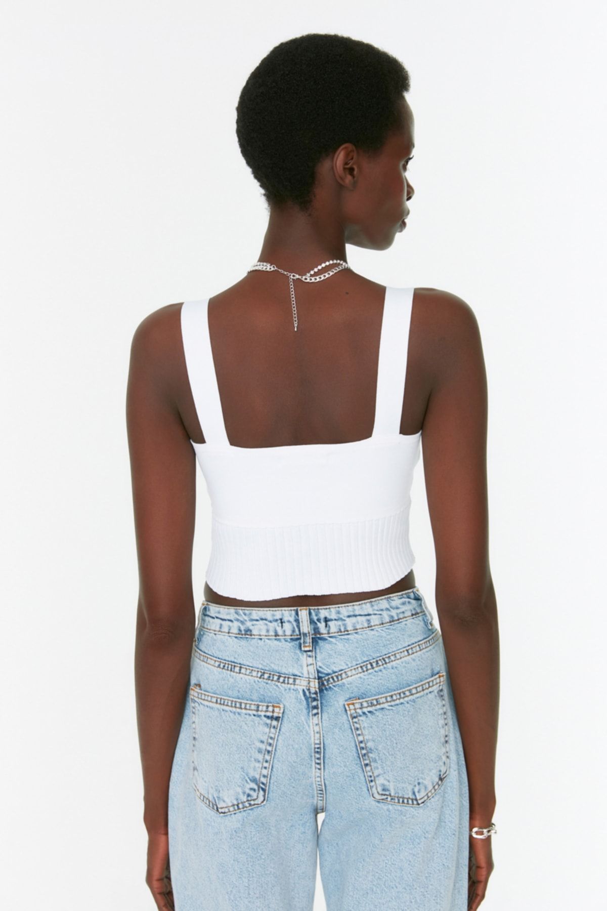 Trendyol Collection-Ecru-Strickbluse TWOSS22BZ1105 5