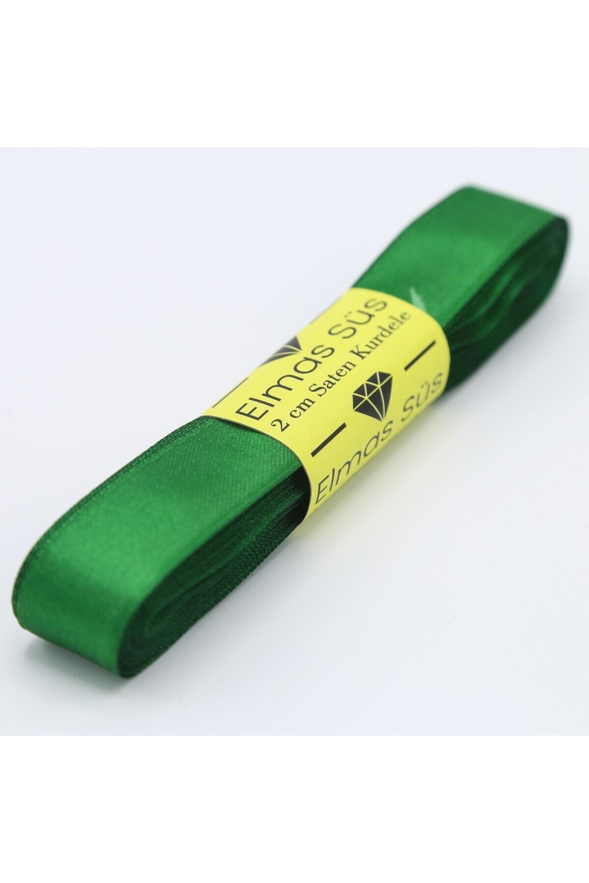 Emerald Green Satin Ribbon 2 cm 10 m