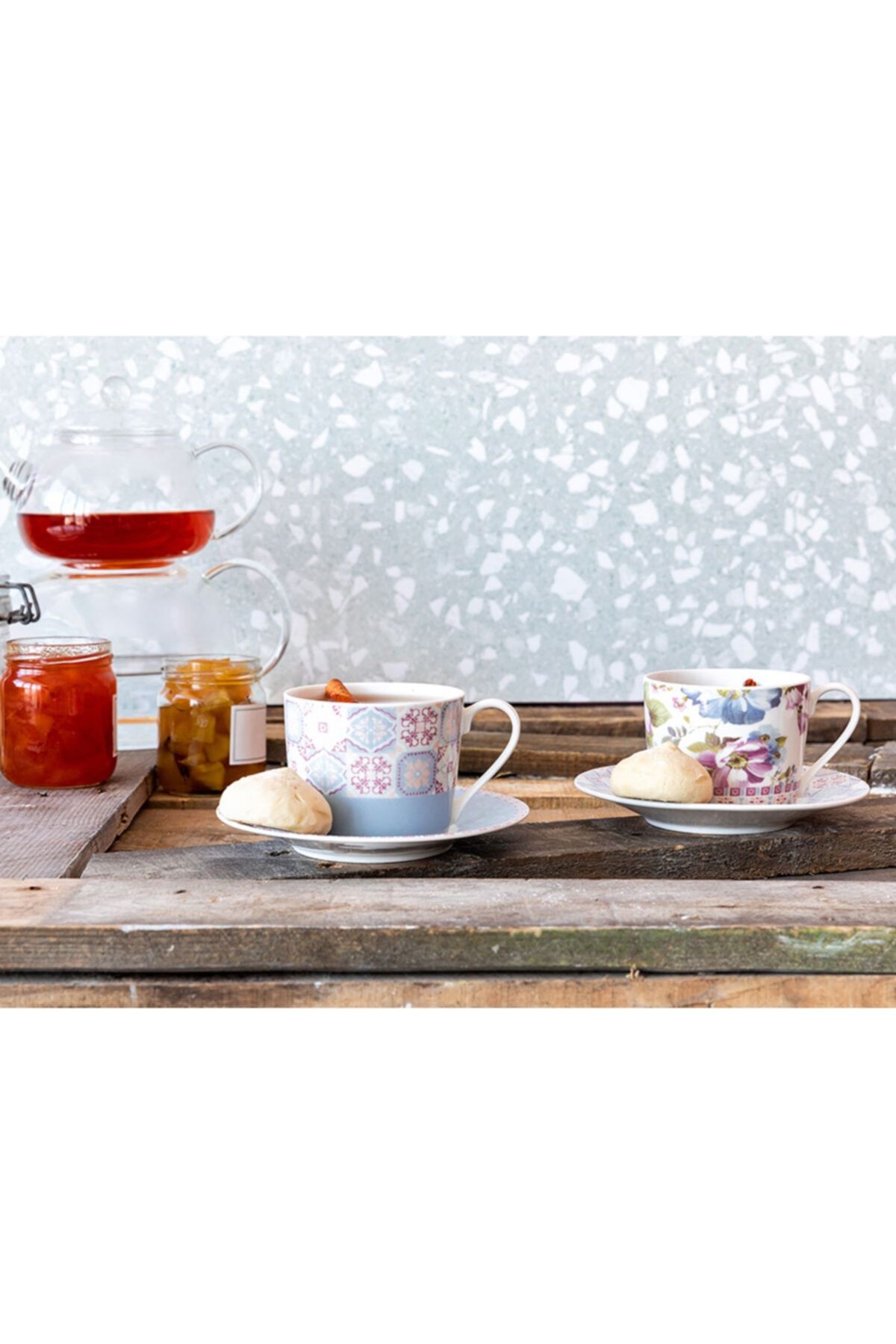 English Home Urbann Porselen 4 Parça Çay Fincanı Takımı 200 Ml Renkli