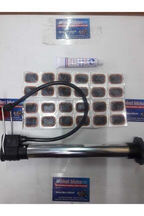 Bisiklet Pompa Alüminyum Kısa + Yama Seti 24 Lü bnbbmcbnbc