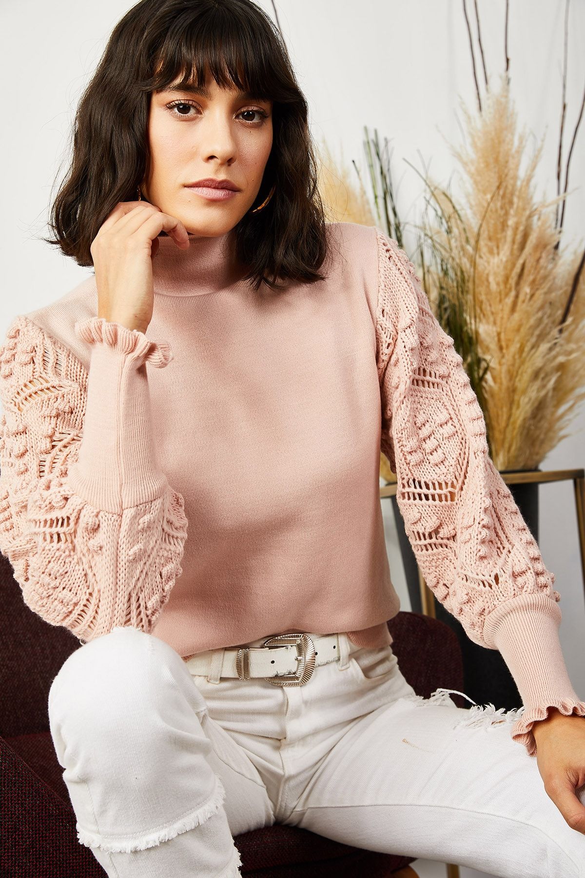 Olalook Pullover Rosa Regular Fit