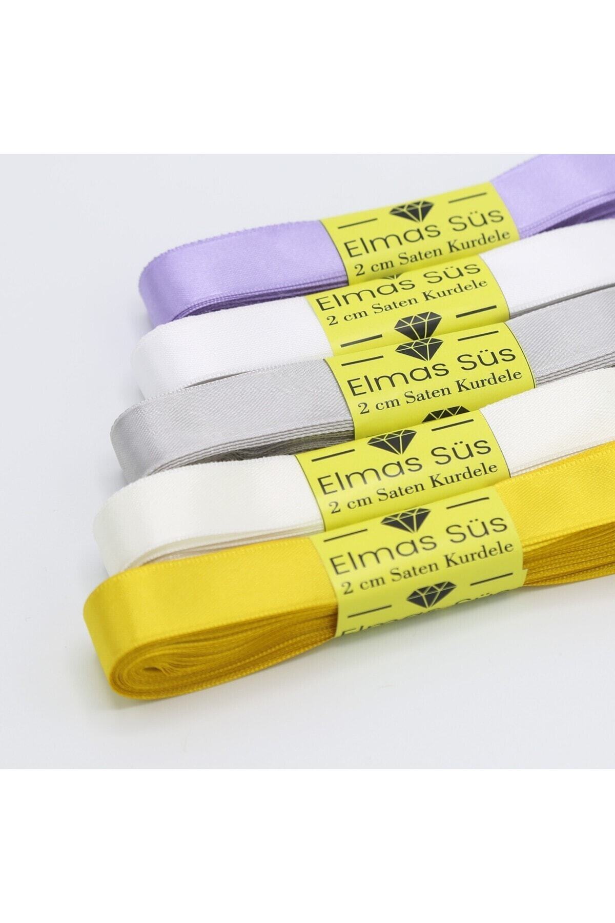 Mixed Satin Ribbon 5 Pieces 2 cm 10 m