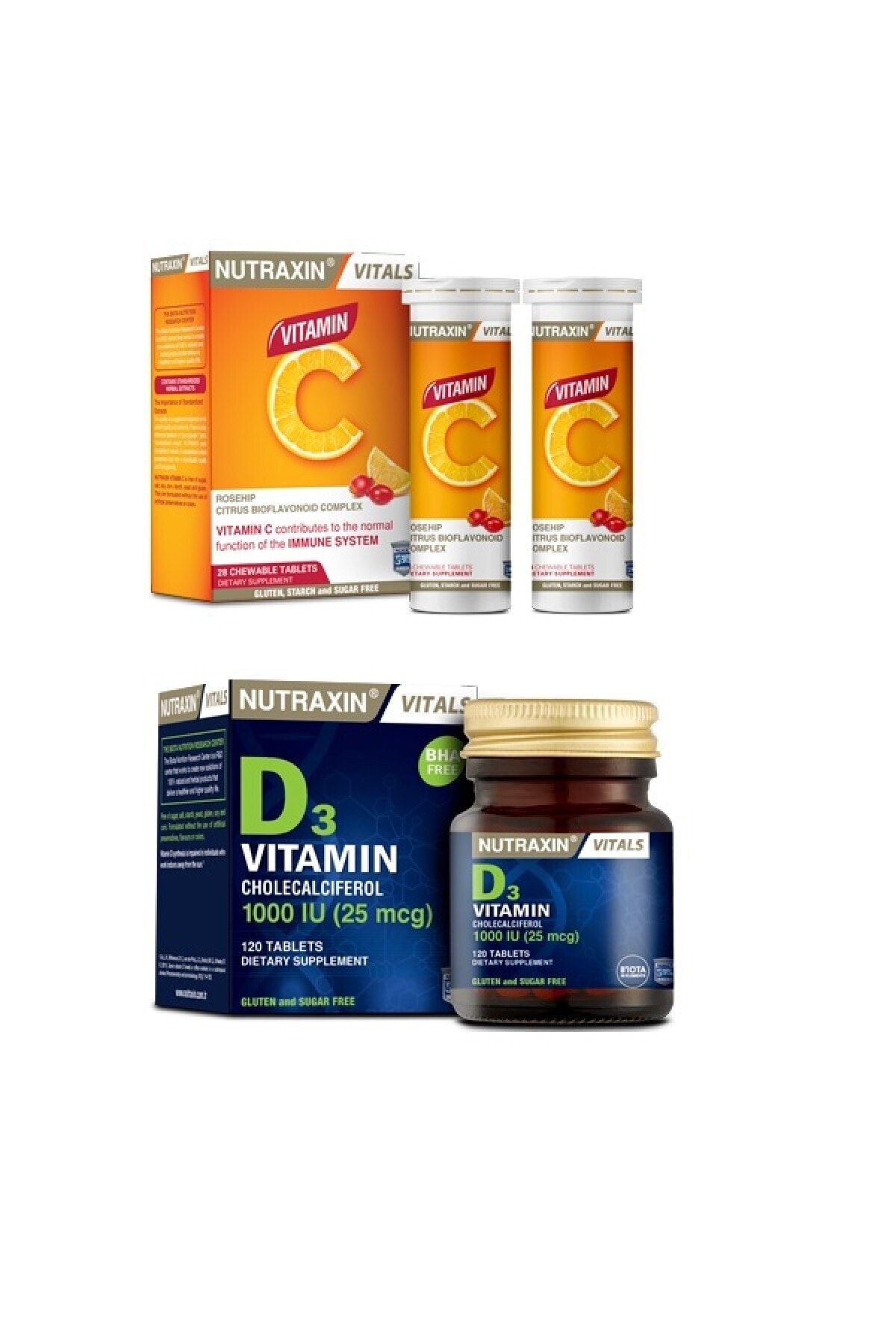nutraxin vitamin ve mineral takviyesi c