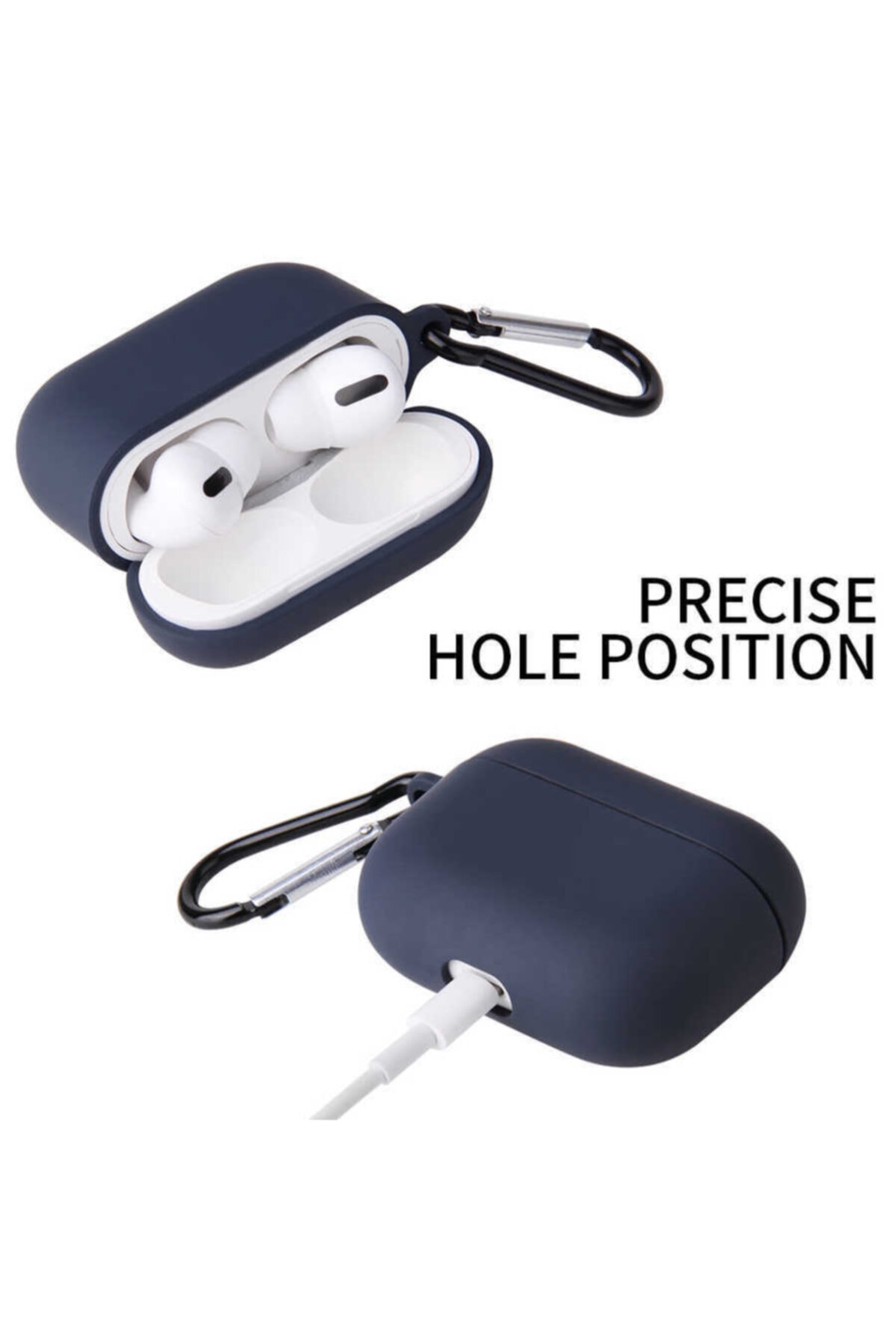 Darbe Emici Wireless Şarj Destekli Mat Renkli Silikon Askılı Kancalı  Pro Kılıf 2