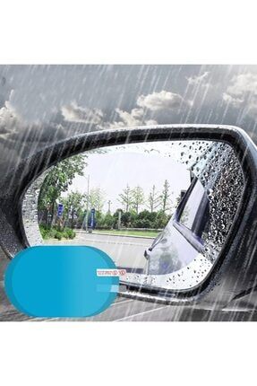 Araç Dikiz Aynası Yağmur Koruyucu Sticker Oto Dikiz Aynası Yağmurluk Bandı 00582 Ayna Yağmurluk Sticker