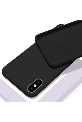 Apple Iphone Xs Max İçi Kadife Lansman Silikon Kılıf Siyah XSMAX-SY-168