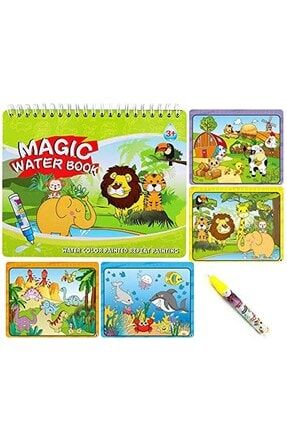 Sihirli Boyama Kitabı Hayvanlar Water Painting Eğitici Boyama Kitabı RoseRoi-2906462-5452