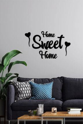 Siyah Home Sweet Home Ahşap Tablo hm-1223