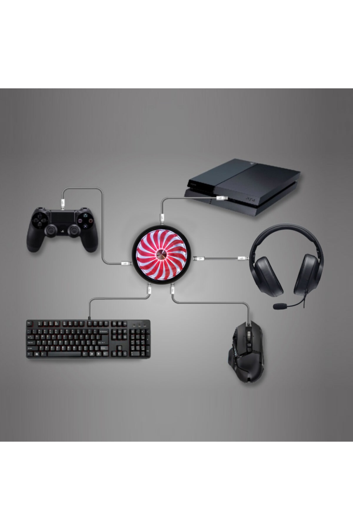 Airforce Rcon701 Xbox One/ps4/ps3 Klavye Mouse Çevirici Xbox Dönüştürücü 7