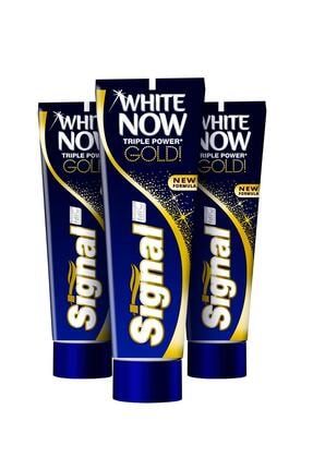 White Now Gold Anında Beyazlık Diş Macunu 75 ml X3 SET.UNİ.1105
