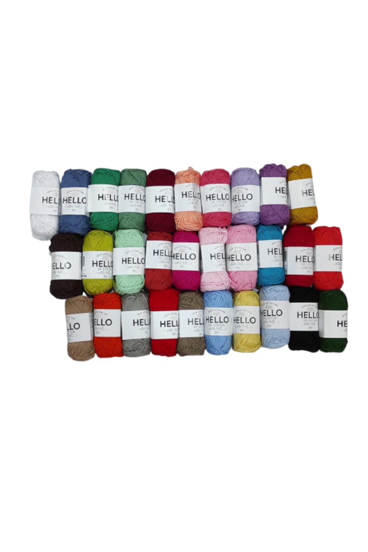 Hello %100 Doğal Pamuk Punch Ve Amigurumi Iplik 25 Gram 30 Renk