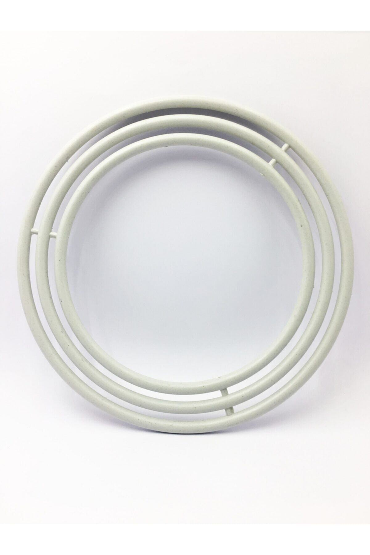 Genel Markalar Beyaz Plastik Makrome Kasnağı Makrome Halkası 3lü