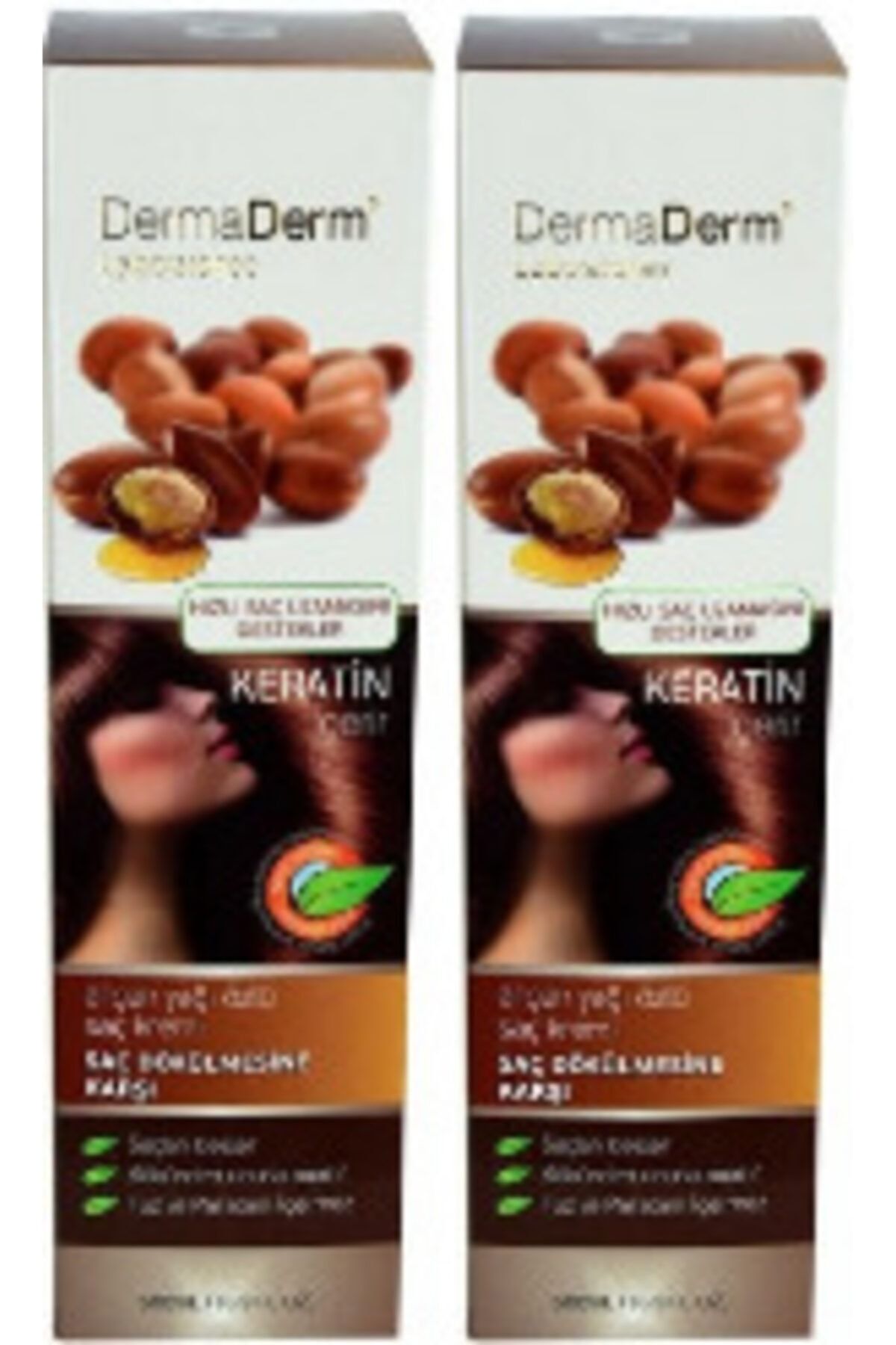 نرم کننده عصاره روغن آرگان ضد ریزش مو 500 میلی لیتر (2 عدد) DermaDerm