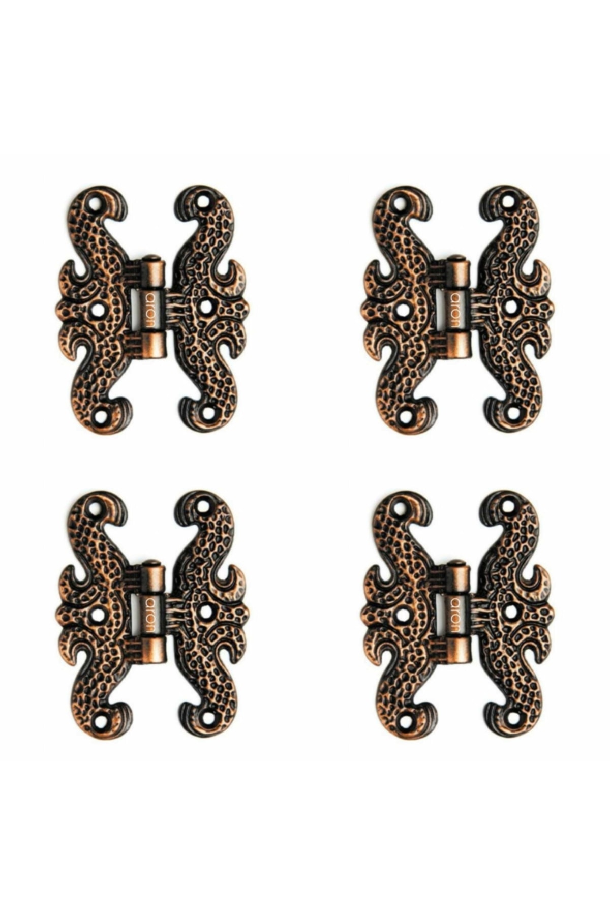 (4 PCS) Decorative Aged Butterfly Hinge Antique Copper Large Furniture Hinge
