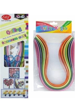 Quilling Tasarım Seti + 300 Quilling Kağıdı Ekonomik Set 143