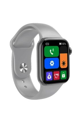 M26 Plus Smart Watch 6 Gri Akıllı Saat Wireless Charging 705935