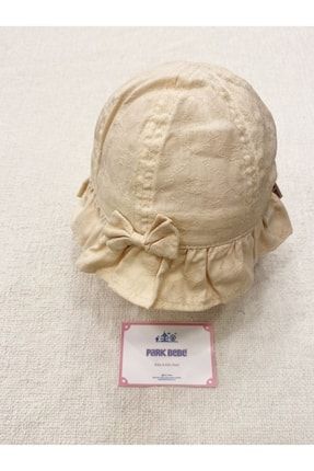 Kız Bebek Fötr Şapka Fiyonk Modelli 0-18 Ay Baş Çevresi 44-46 Cm pb802003