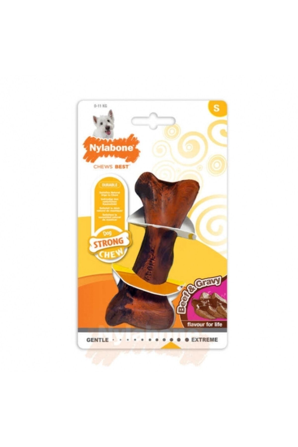 Nylabone Steak And Gravy Sauce Flavored Dog Chew Bone S Trendyol