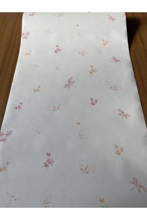 Kelebek Ve Çiçek Desenli Çocuk Odası Ithal Duvar Kağıdı (5m²) 66193059