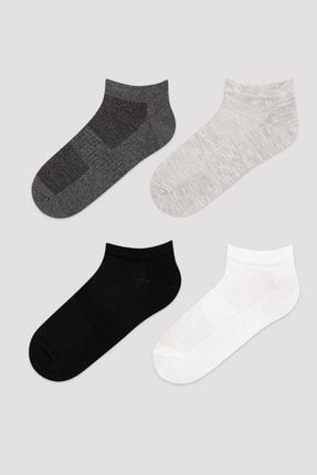 Simple Colors 4lü Patik Çorap PH4T897422IY-MIX