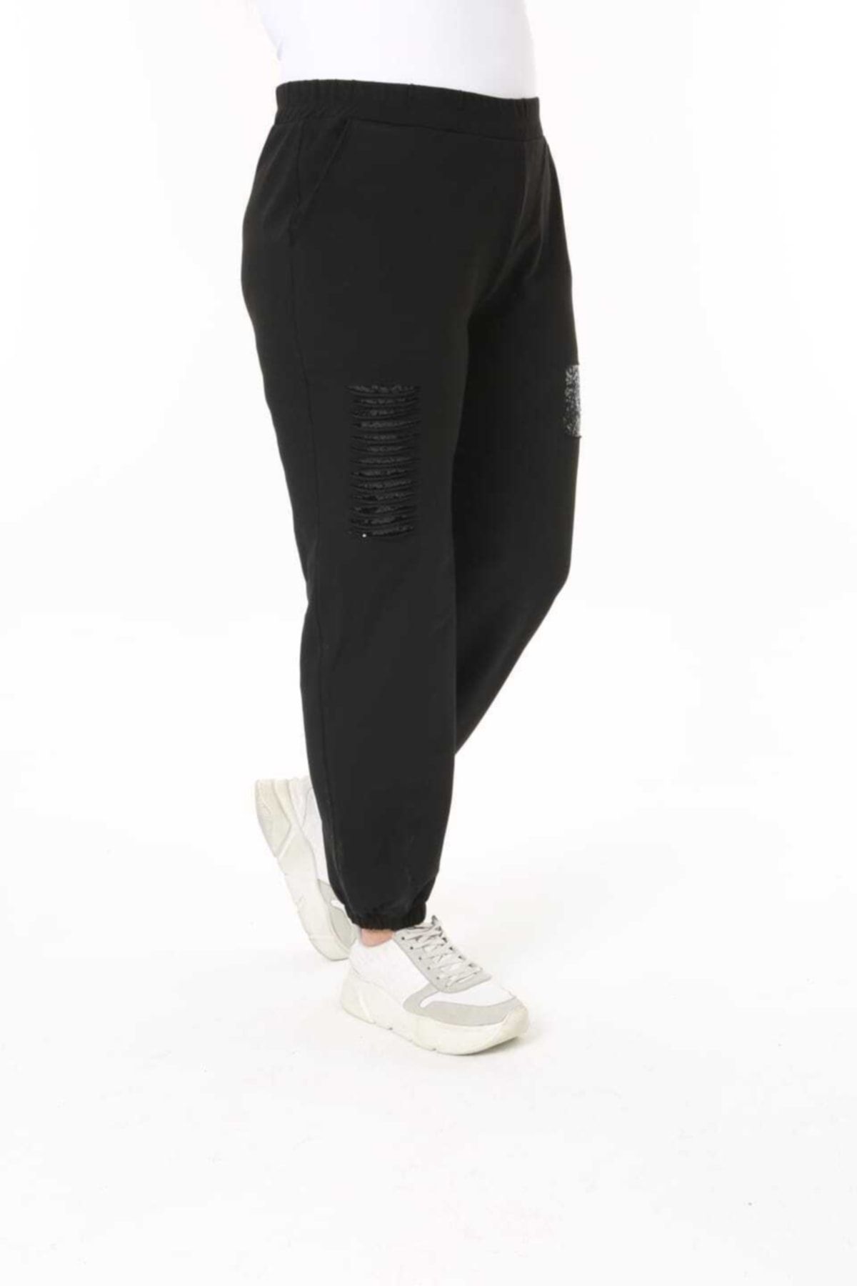 Esina-Pantaloni de sport de damă cu paiete 5