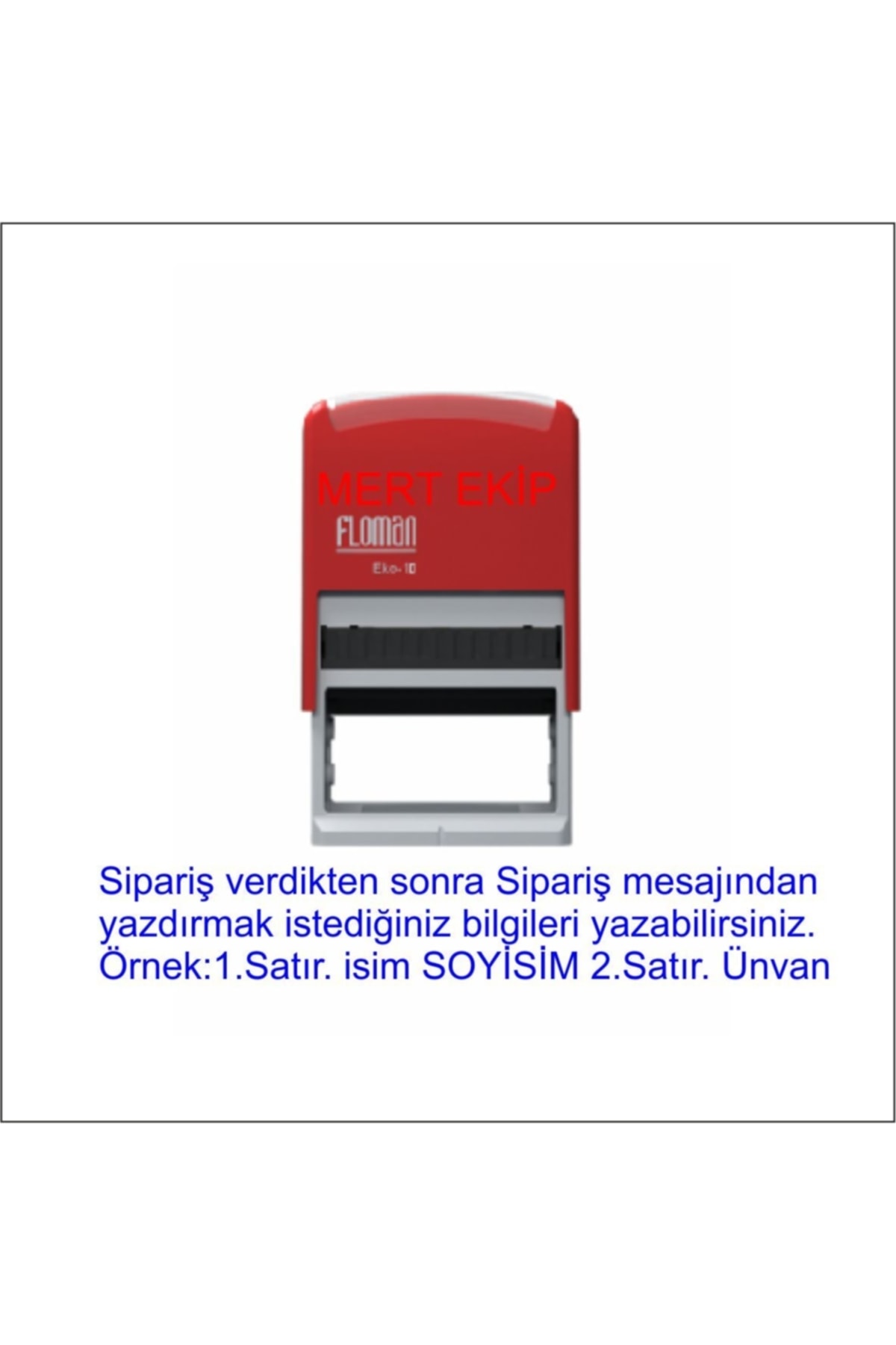 MERT EKİP Floman 10 Hemşire Kaşesi (Yazılacak Metni Sorulardan İletiniz)